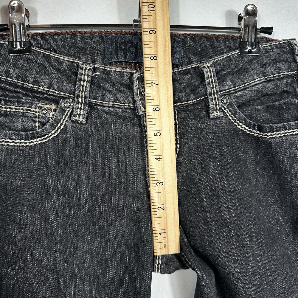 1921 Western Glove Works Jeans Womens 25 Slim Blue Distressed Denim Jeans - Picture 7 of 8